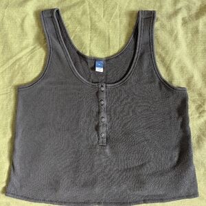 Old Navy Waffle Crop Tank Top
